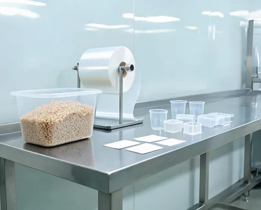 packaging polymer resin line